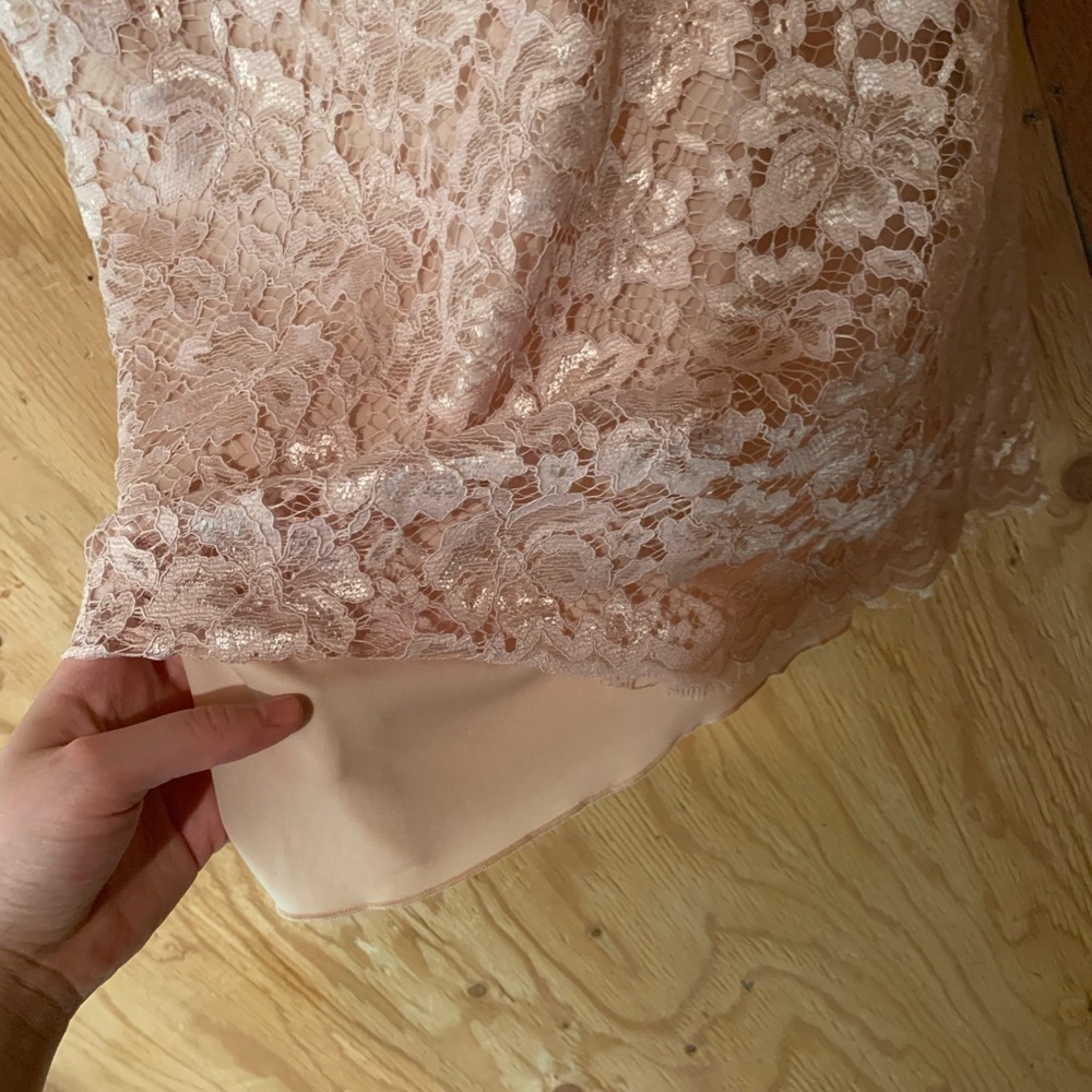 Enfocus Studio Blush Pink Lace Dress 10 - Picture 5 of 10